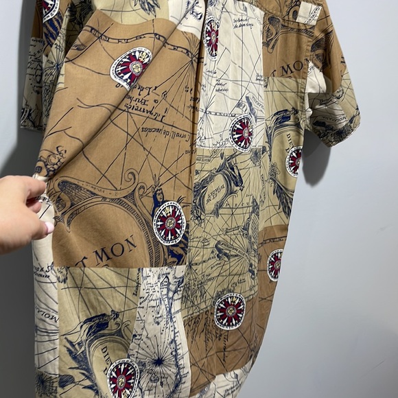 Men’s Gant Salty Dog Nautical Over Print Button Down Shirt Size Large - Picture 10 of 10